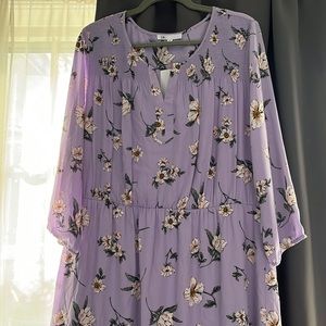 Pretty lilac flower dress